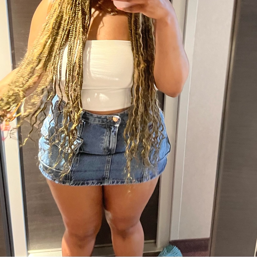 Zara Denim mini skirt